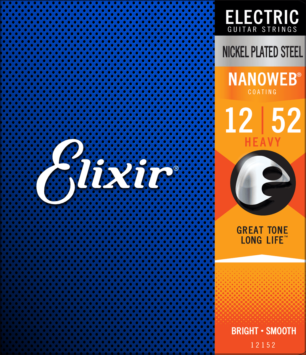 Elixir Nanoweb Guitar Strings (Heavy 12-52)
