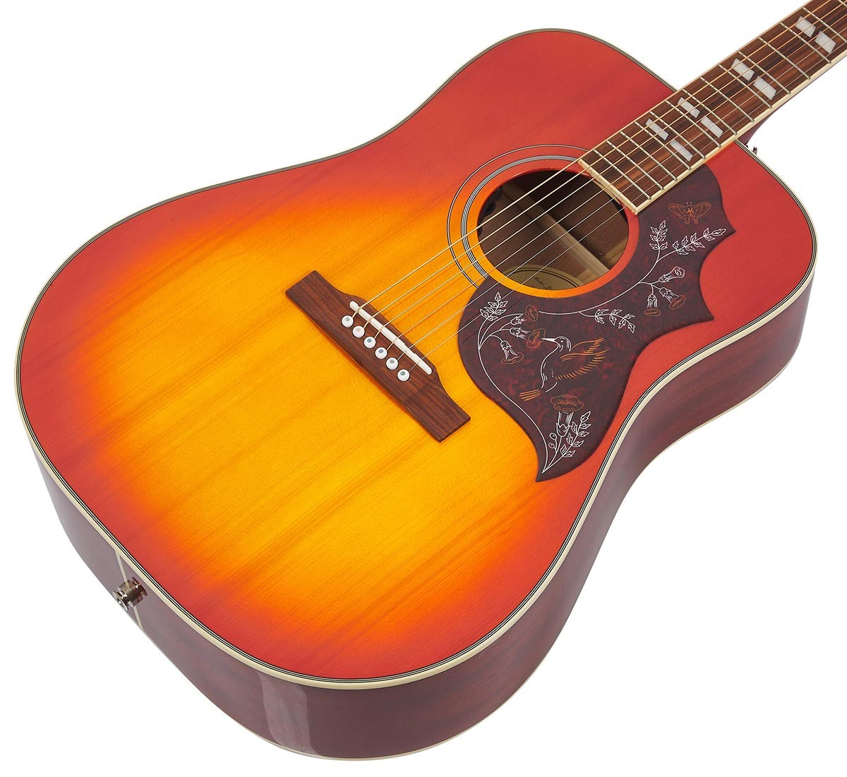 Epiphone Hummingbird Studio Western Guitar (Faded Cherry )