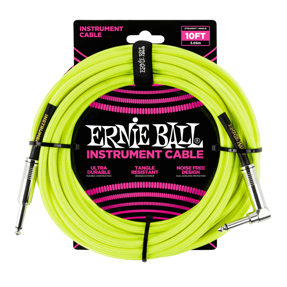 Ernie Ball 6080 Gitarren Kabel (Gelb, 3m)