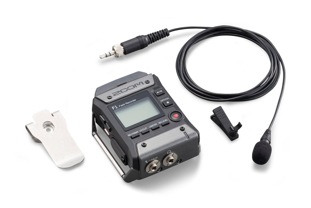 Zoom F1-LP Field Recorder + Lavalier Mikrofon