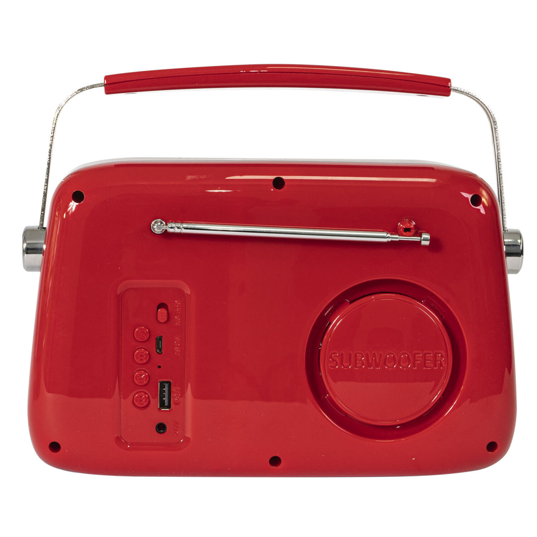 Madison Retro Radio m. Bluetooth und FM (Rot)