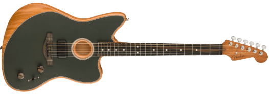 Fender American Acoustasonic Jazzmaster E-Gitarre (Tungsten)