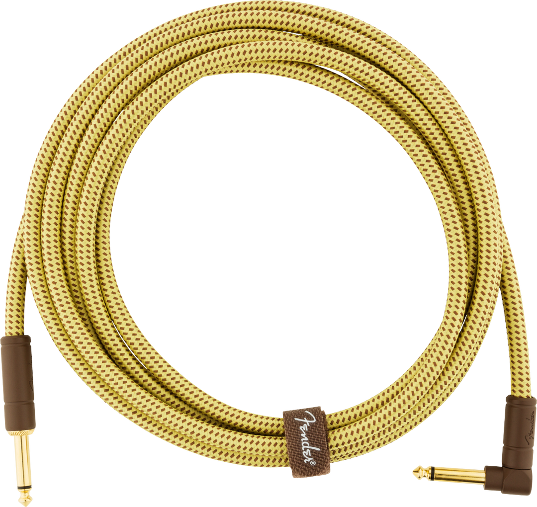 Fender Deluxe Gitarren Kabel Vinkelstik (Tweed, 3m)
