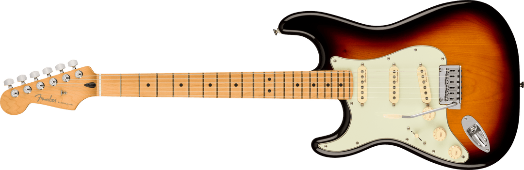 Fender Player Plus Stratocaster Linkshänder E-Gitarre (3-Color Sunburst)