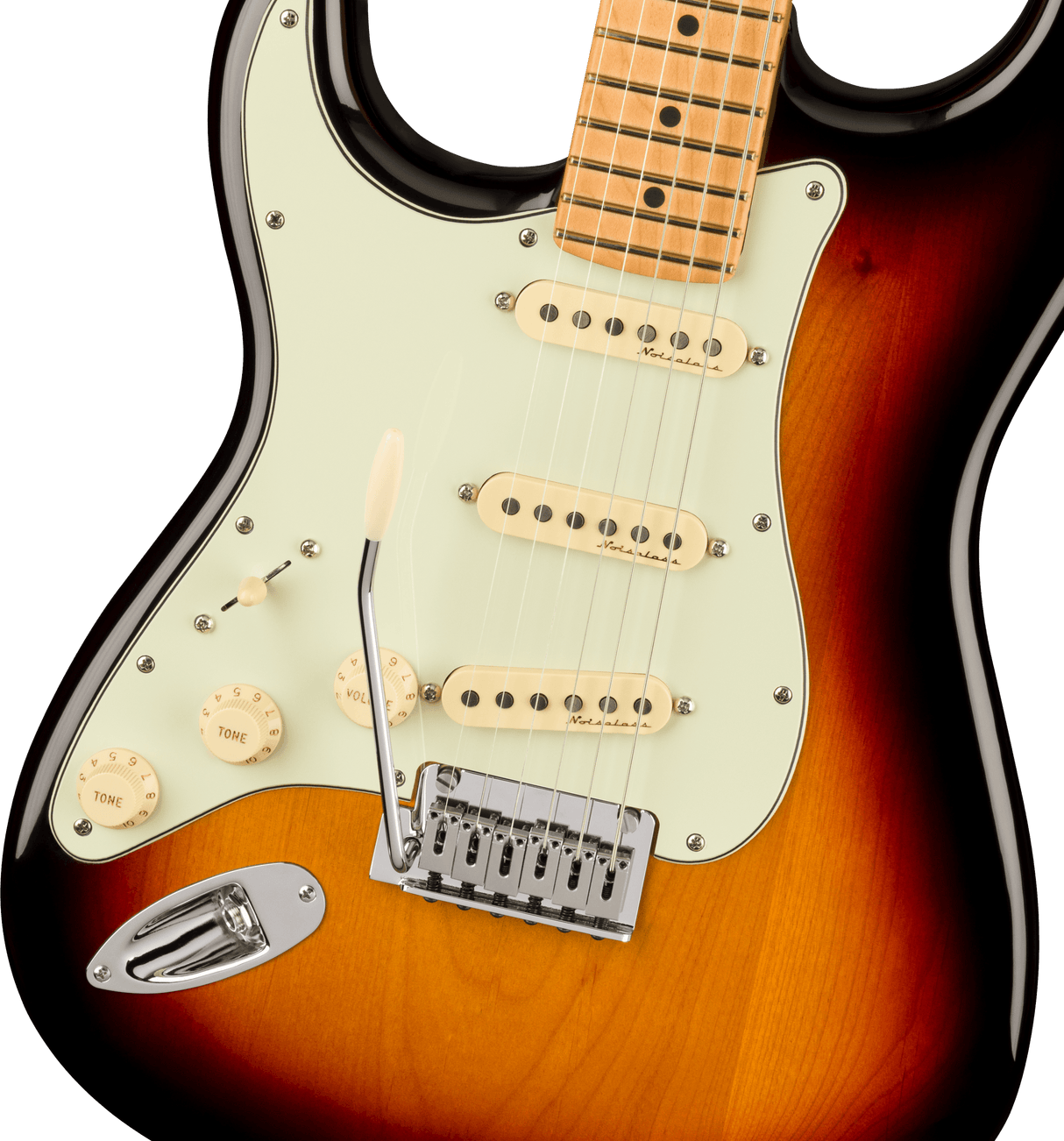 Fender Player Plus Stratocaster Linkshänder E-Gitarre (3-Color Sunburst)