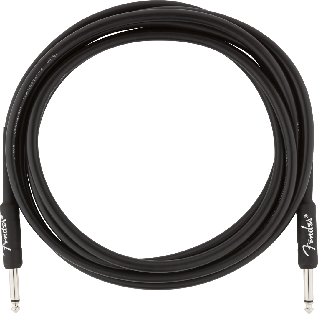 Fender Professional Gitarren Kabel (Schwarz, 3m)
