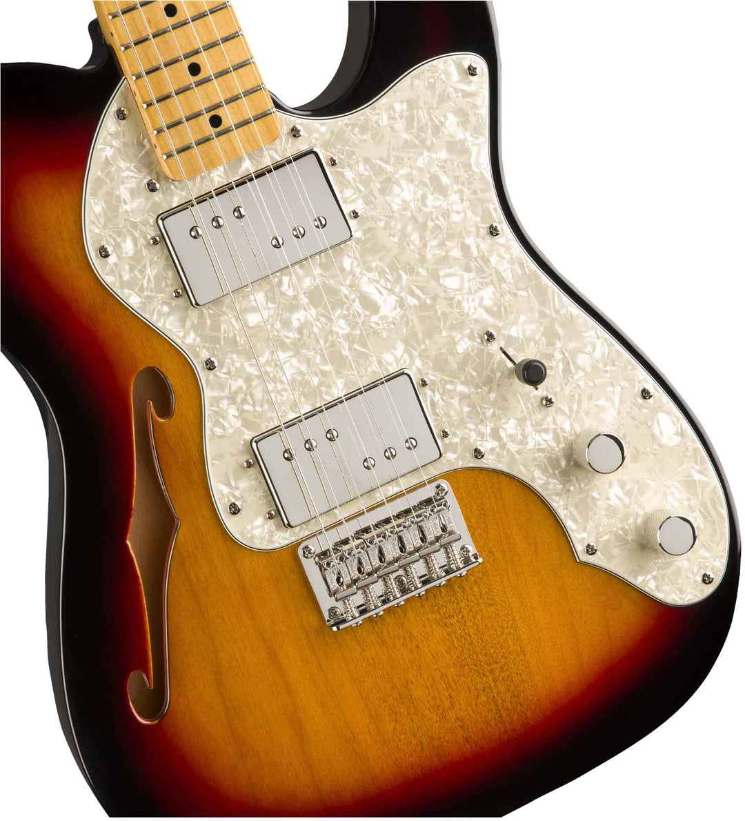 Fender Squier Classic Vibe '70s Custom Telecaster Thinline E-Gitarre (Sunburst)