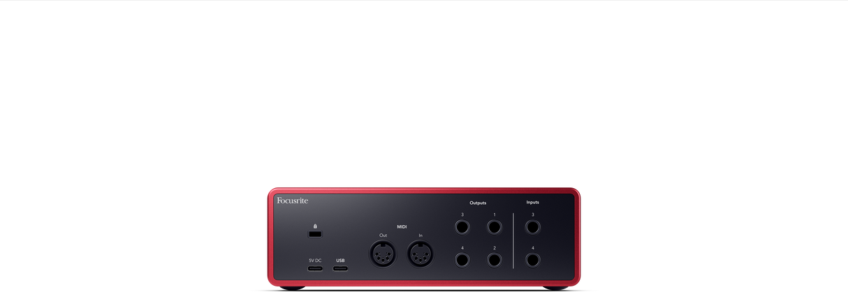 Focusrite Scarlett 4i4 4th Gen Audiointerfaces