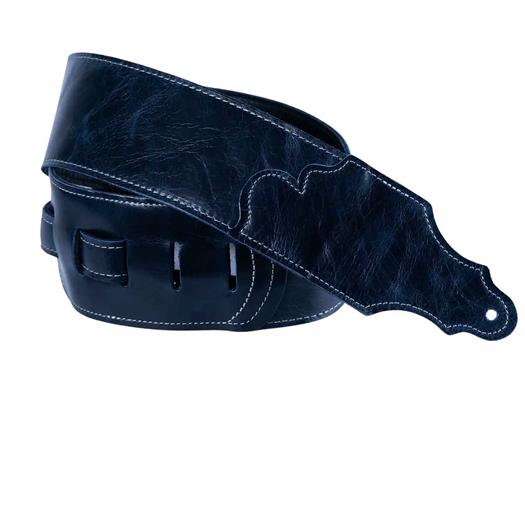 Franklin Jackson Hole Aged Leder Gitarrengurt - Marineblau
