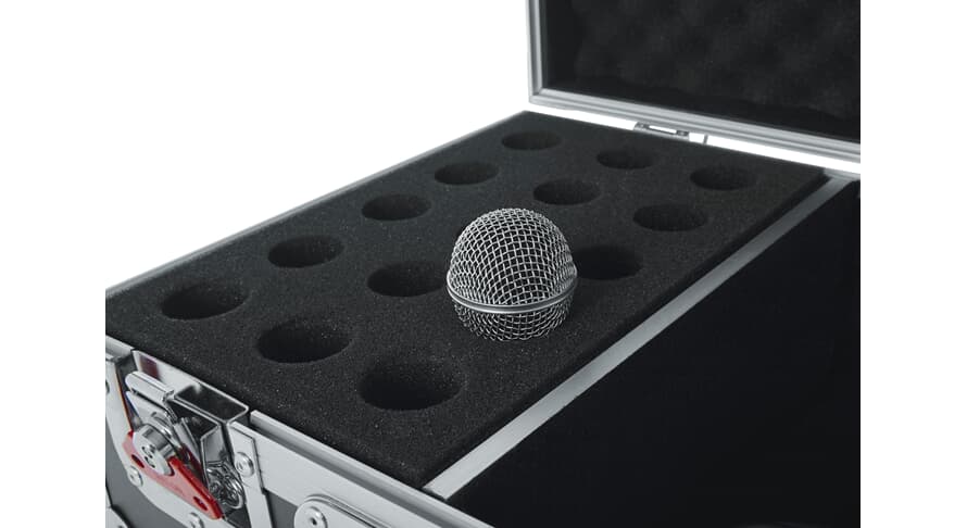 Gator G-TOUR M15 flightcase für 15 Mikrofone