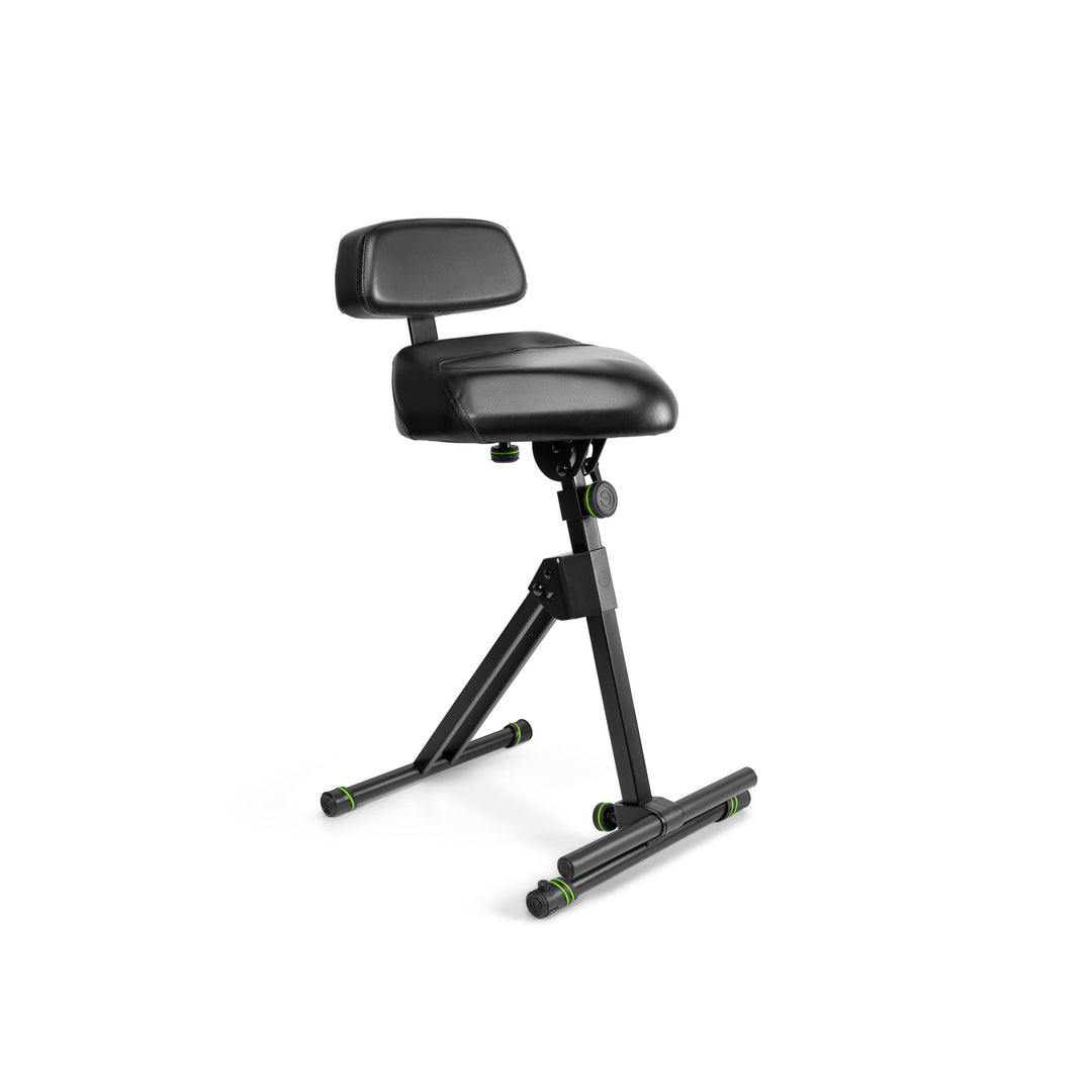 Gravity FM SEAT1 BR - Höhenverstellbarer Hocker mit Fuß- und Rückenlehne