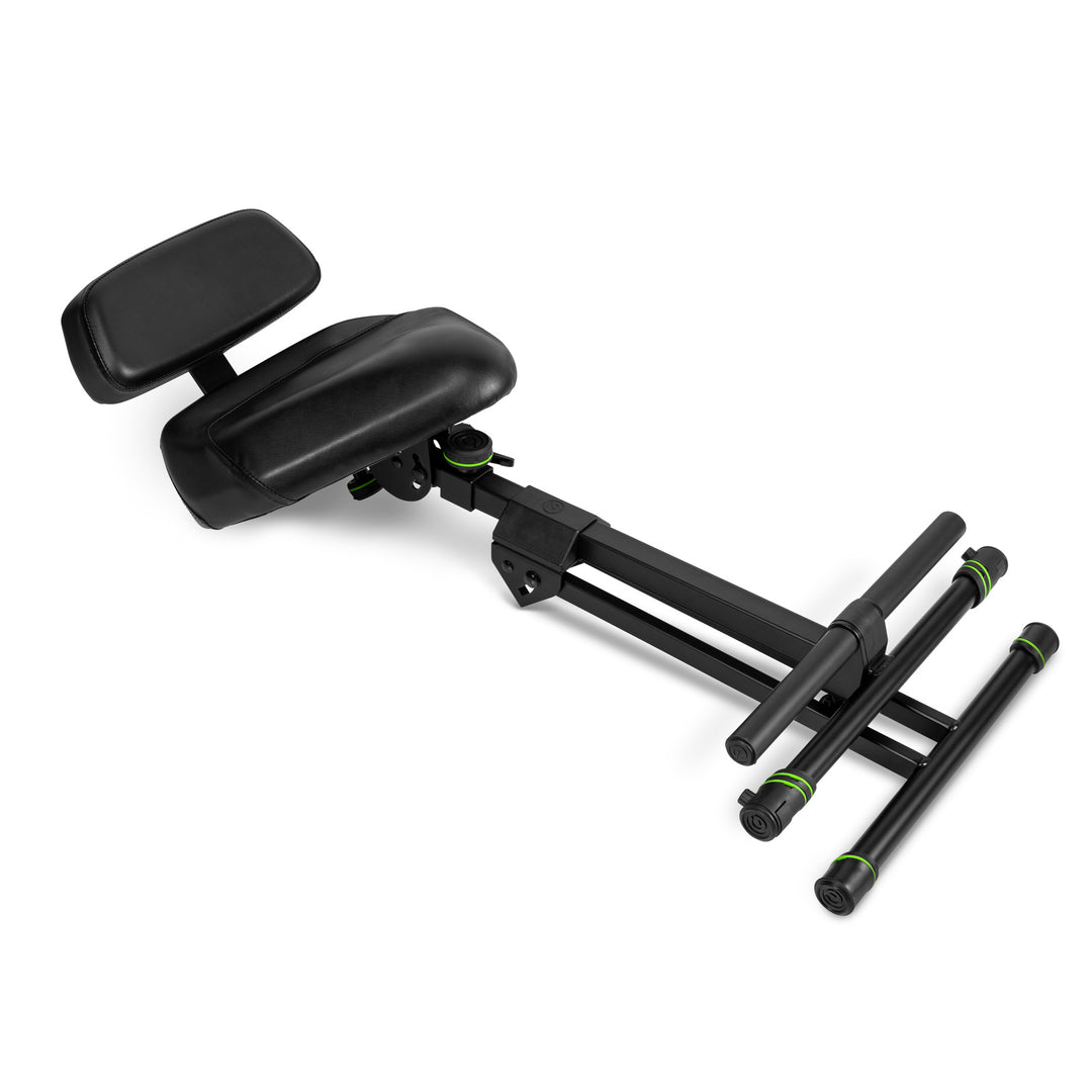 Gravity FM SEAT1 BR - Höhenverstellbarer Hocker mit Fuß- und Rückenlehne