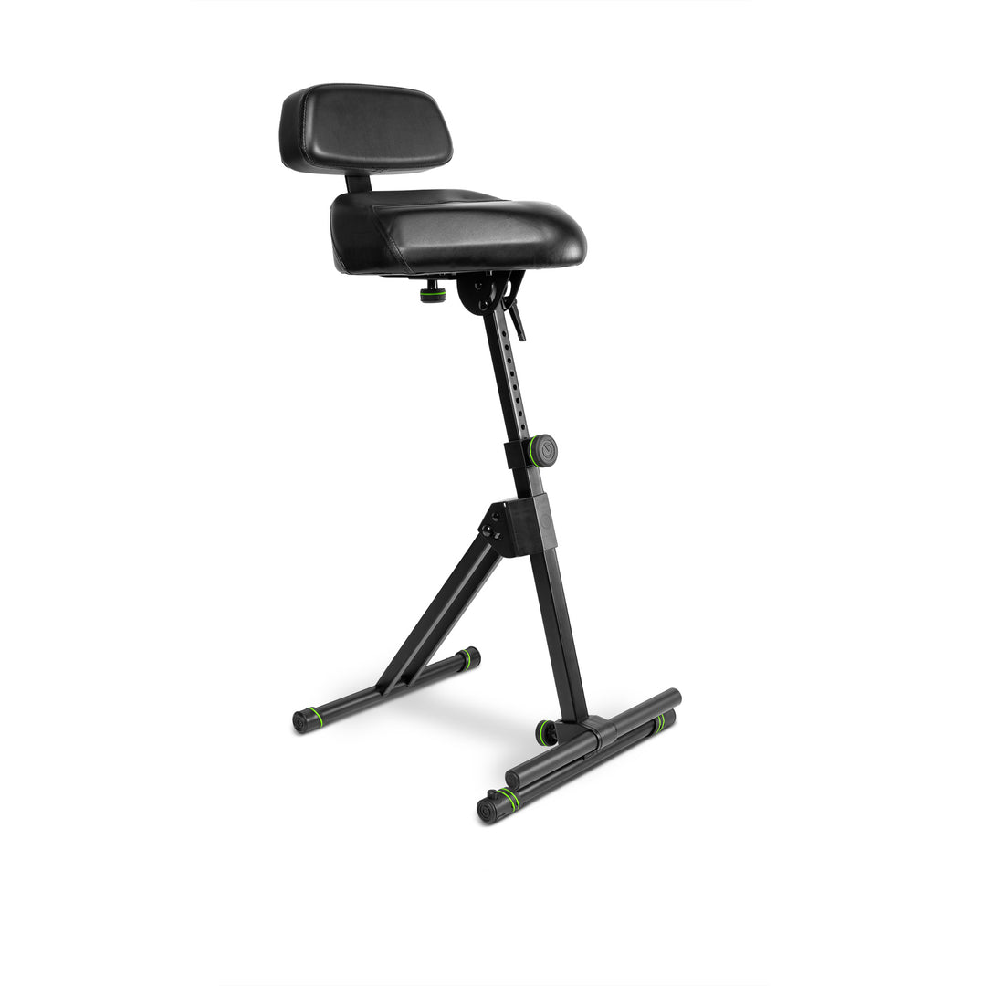 Gravity FM SEAT1 BR - Höhenverstellbarer Hocker mit Fuß- und Rückenlehne