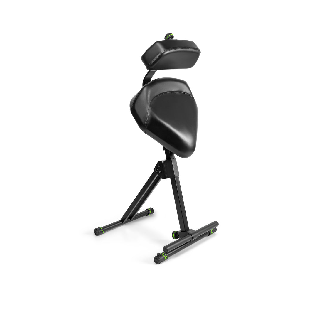 Gravity FM SEAT1 BR - Höhenverstellbarer Hocker mit Fuß- und Rückenlehne