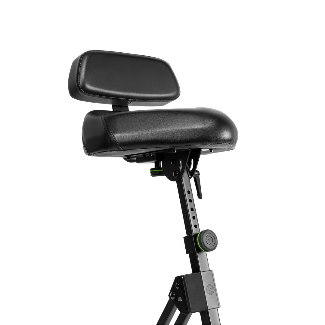 Gravity FM SEAT1 BR - Höhenverstellbarer Hocker mit Fuß- und Rückenlehne