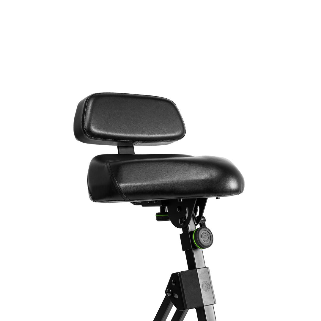 Gravity FM SEAT1 BR - Höhenverstellbarer Hocker mit Fuß- und Rückenlehne