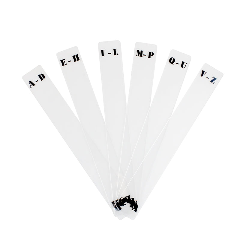 Acrylteiler für Vinylplatten (6 Stk.) (A-Z)