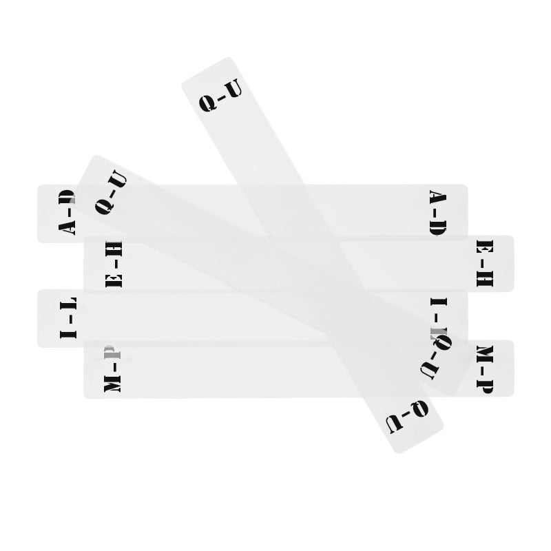 Acrylteiler für Vinylplatten (6 Stk.) (A-Z)