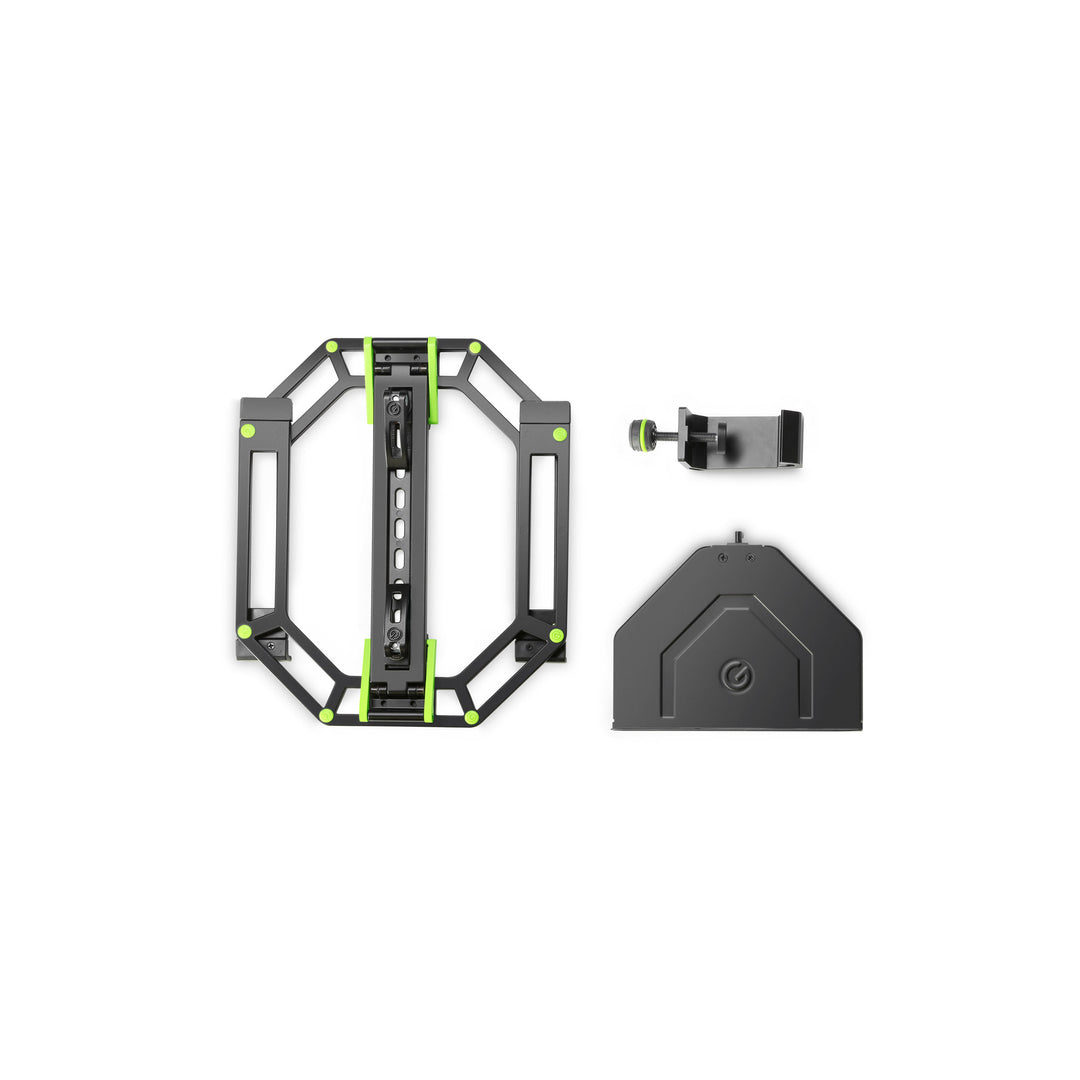 Gravity KSX 2 RD SET 2 - Doppel-X-förmiges Keyboardstativ und Stütztisch, Set 2