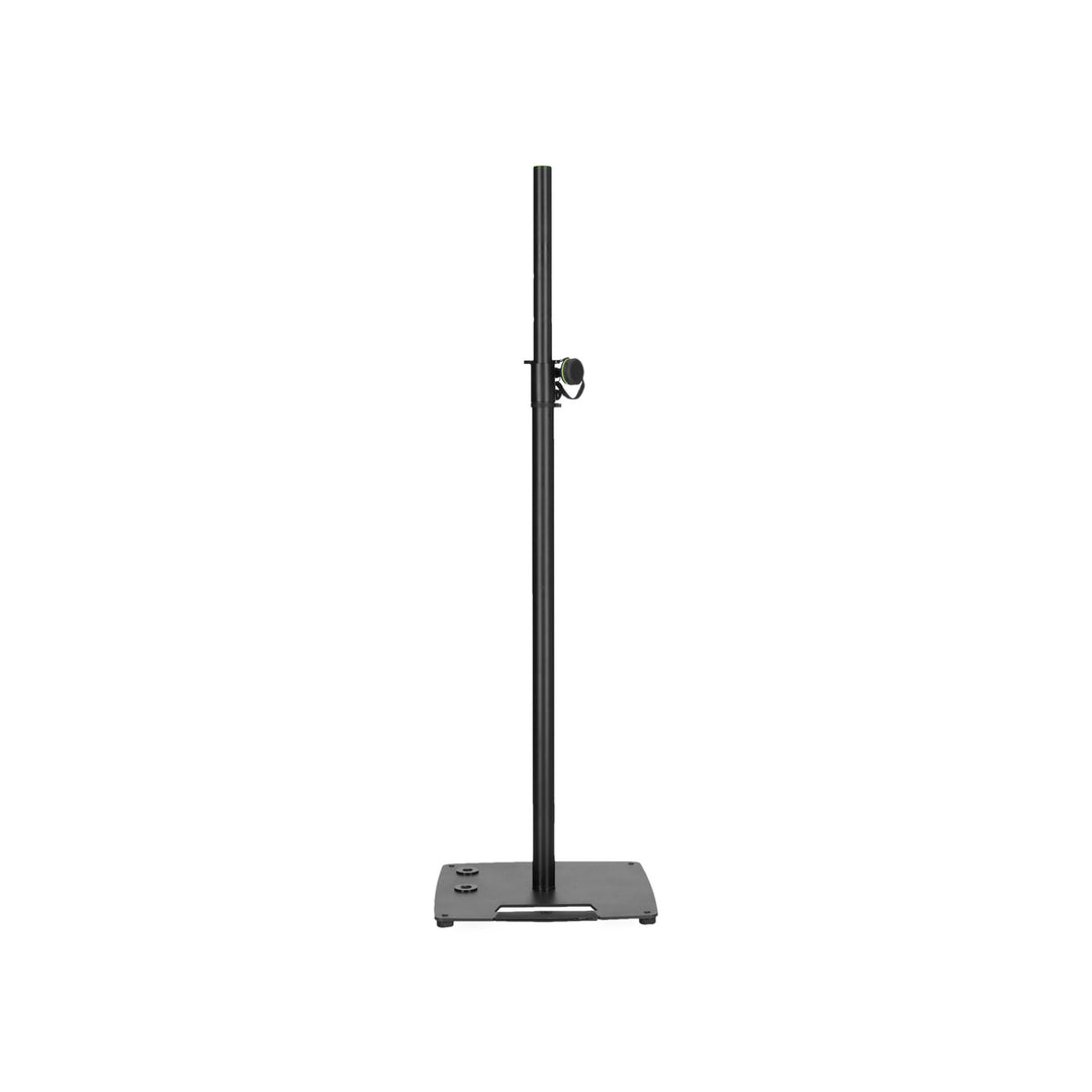 Gravity LS 431 C B - Licht- und Lautsprecherständer mit kompakter, quadratischer Stahlbasis und Möglichkeit zur außermittigen Montage