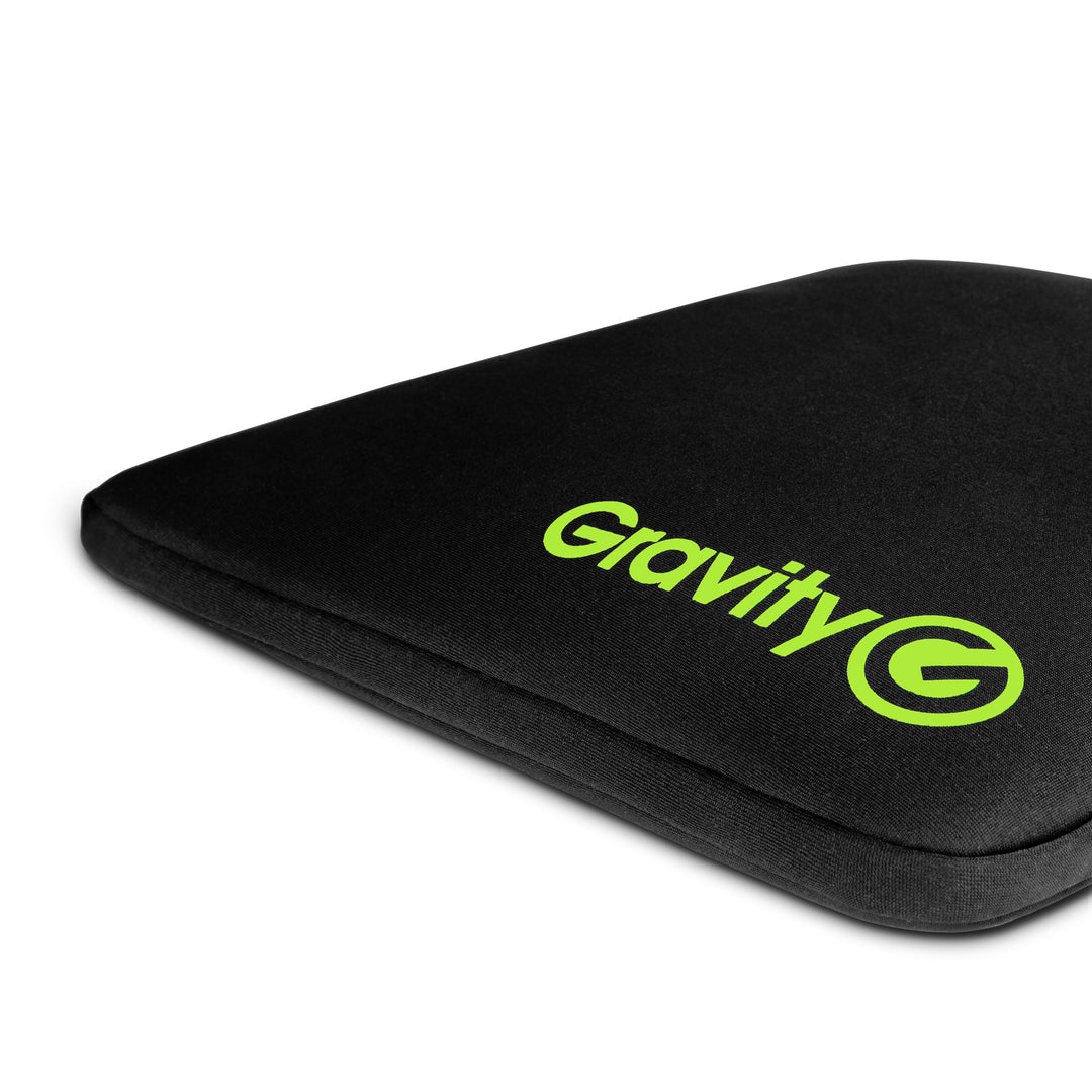 Gravity LTS 01 B SÆT 1 – Verstellbarer Ständer für Laptops und Controller inklusive Neoprenschutztasche