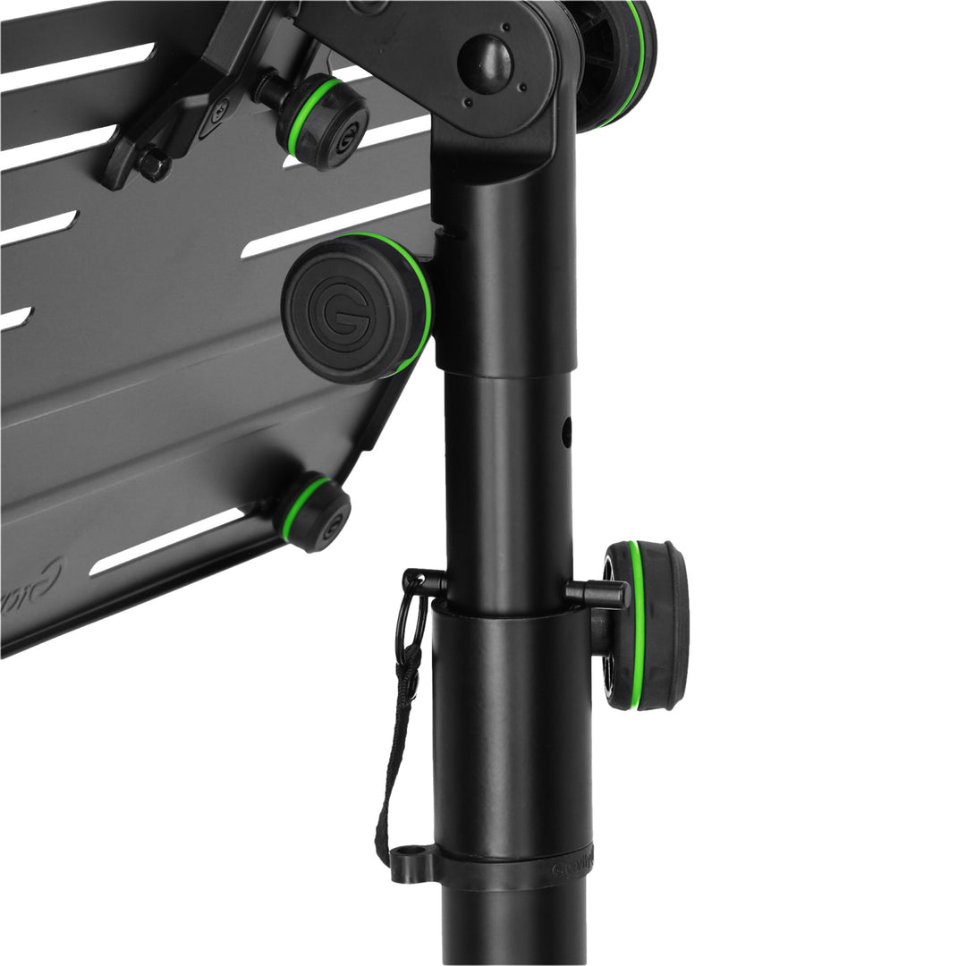 Gravity LTS T 02 B - Universeller Laptopständer mit verstellbaren Haltestiften und Stahlbasis, schwarz
