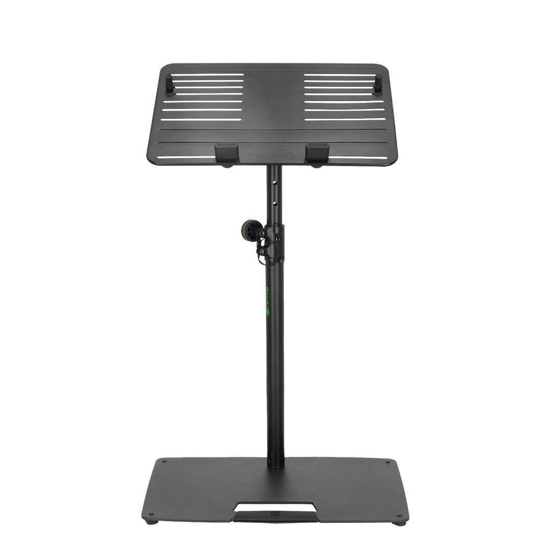 Gravity LTS T 02 B - Universeller Laptopständer mit verstellbaren Haltestiften und Stahlbasis, schwarz