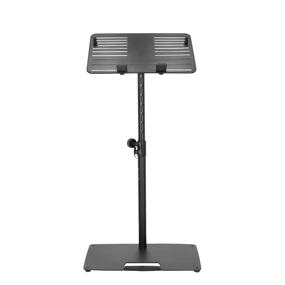 Gravity LTS T 02 B - Universeller Laptopständer mit verstellbaren Haltestiften und Stahlbasis, schwarz