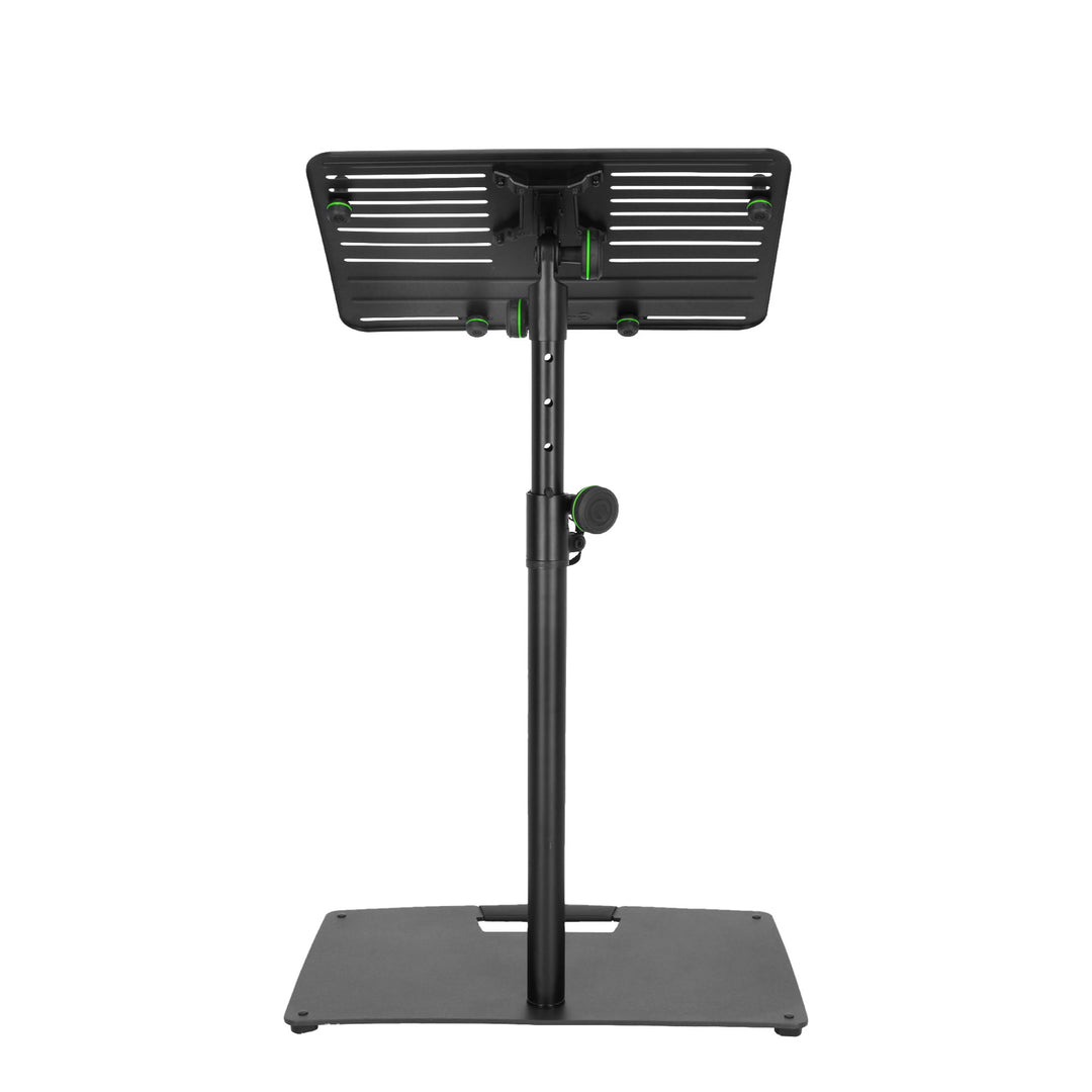 Gravity LTS T 02 B - Universeller Laptopständer mit verstellbaren Haltestiften und Stahlbasis, schwarz