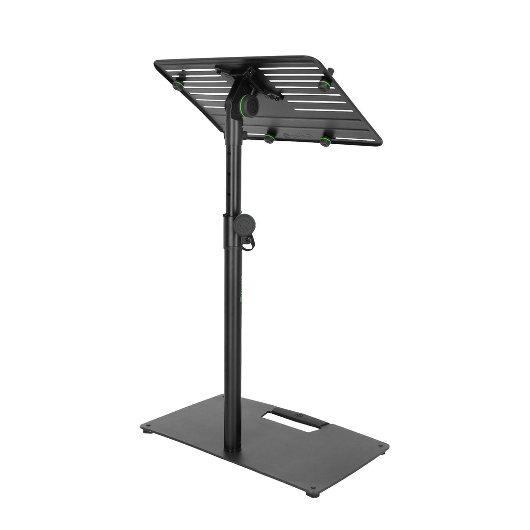 Gravity LTS T 02 B - Universeller Laptopständer mit verstellbaren Haltestiften und Stahlbasis, schwarz