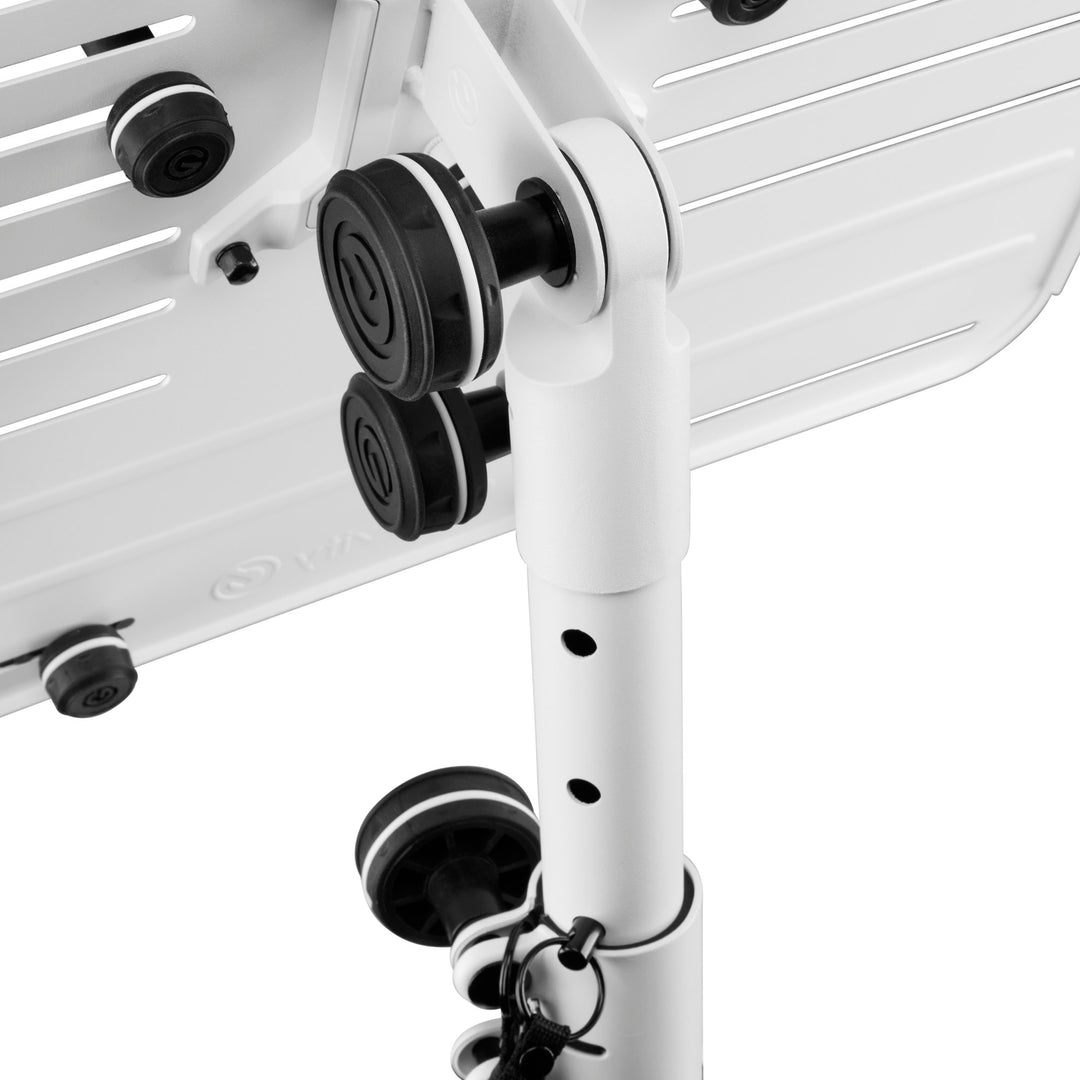 Gravity LTS T 02 W - Universeller Laptopständer mit verstellbaren Haltestäben und Stahlbasis