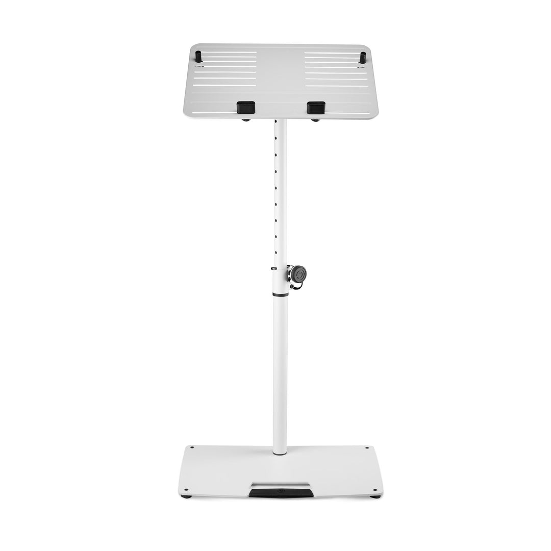 Gravity LTS T 02 W - Universeller Laptopständer mit verstellbaren Haltestäben und Stahlbasis