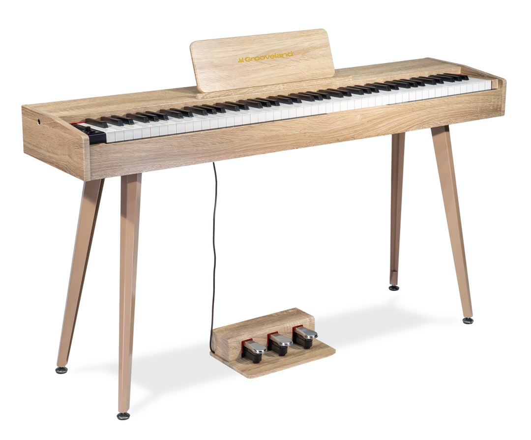 Grooveland DDP-140 El Klaver (Træ) Bundle