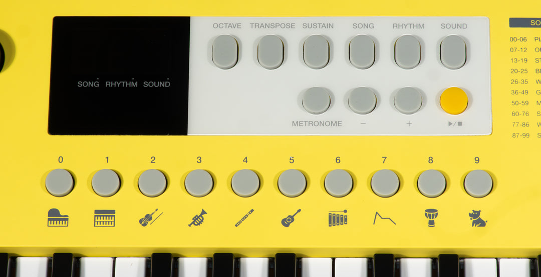 Grooveland E237 Keyboards (Soft Yellow)