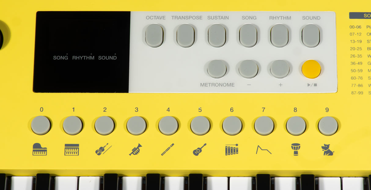 Grooveland E237 Keyboards (Soft Yellow)