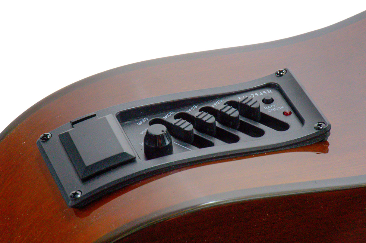 Grooveland Western-Gitarre mit Tonabnehmer