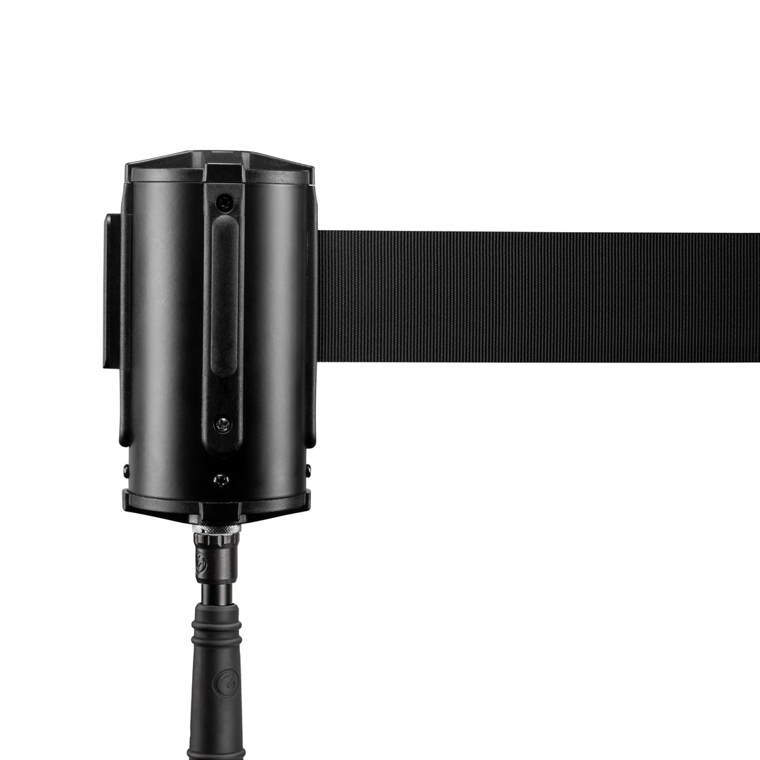 Gravity SA BELT 1 B STAND SET 1 – Set 1 mit Kassettenbandpfosten für ausziehbare Absperrung