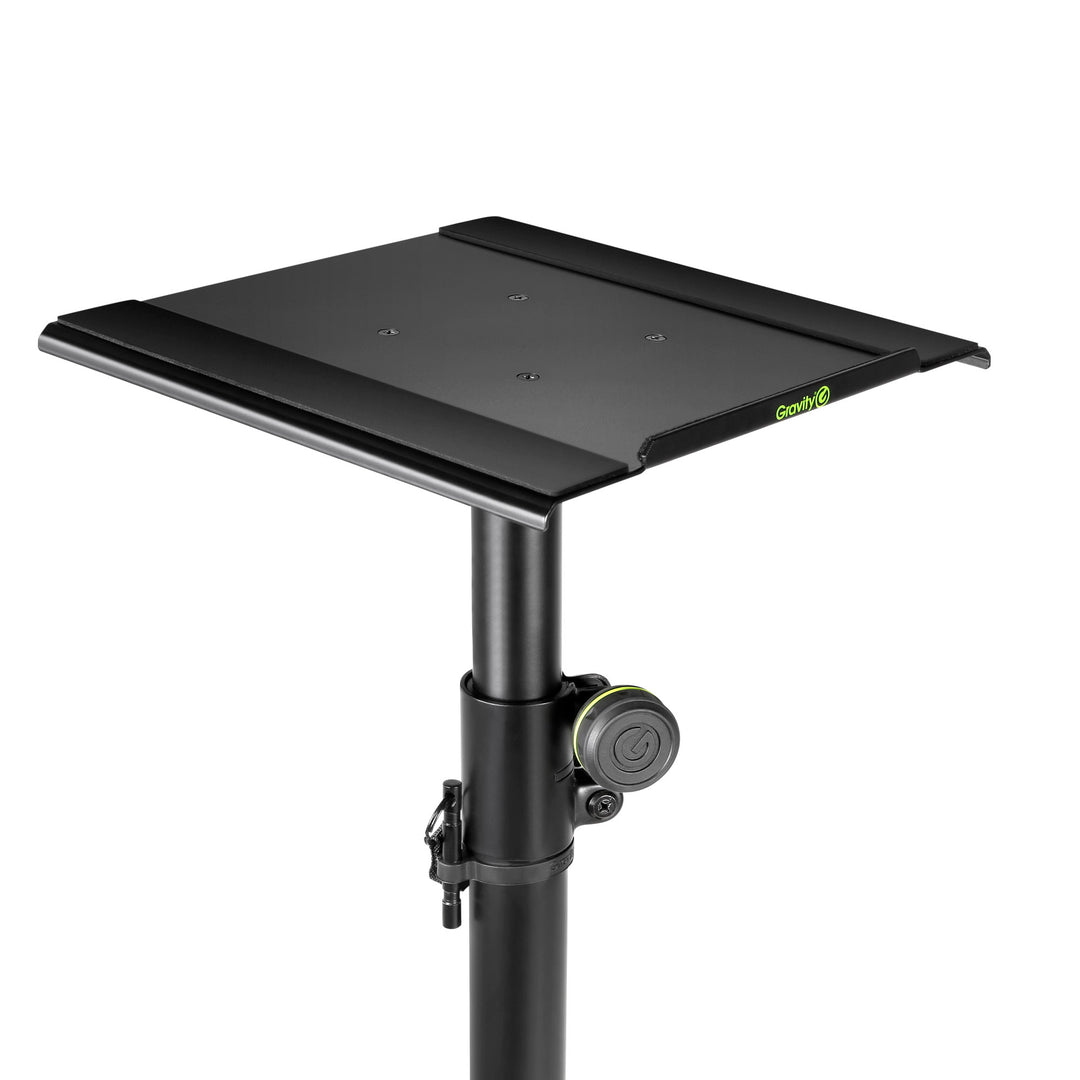 Gravity SP 3202 CS B – Lautsprecherständer für Studiomonitore mit quadratischer Stahlbasis