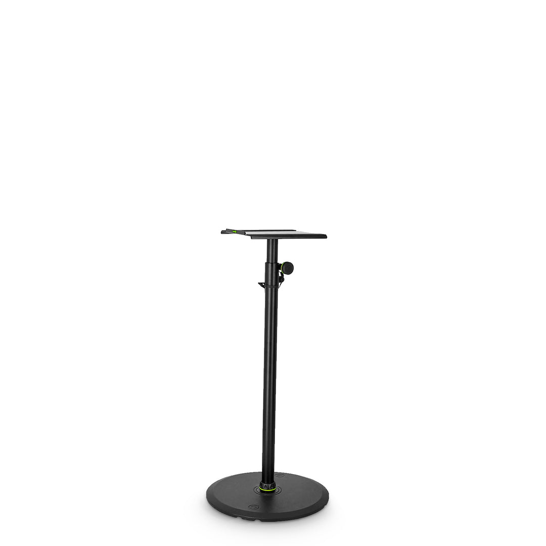 Gravity SP 3202 LR B – Ständer für Studiomonitorlautsprecher mit großer runder Basis