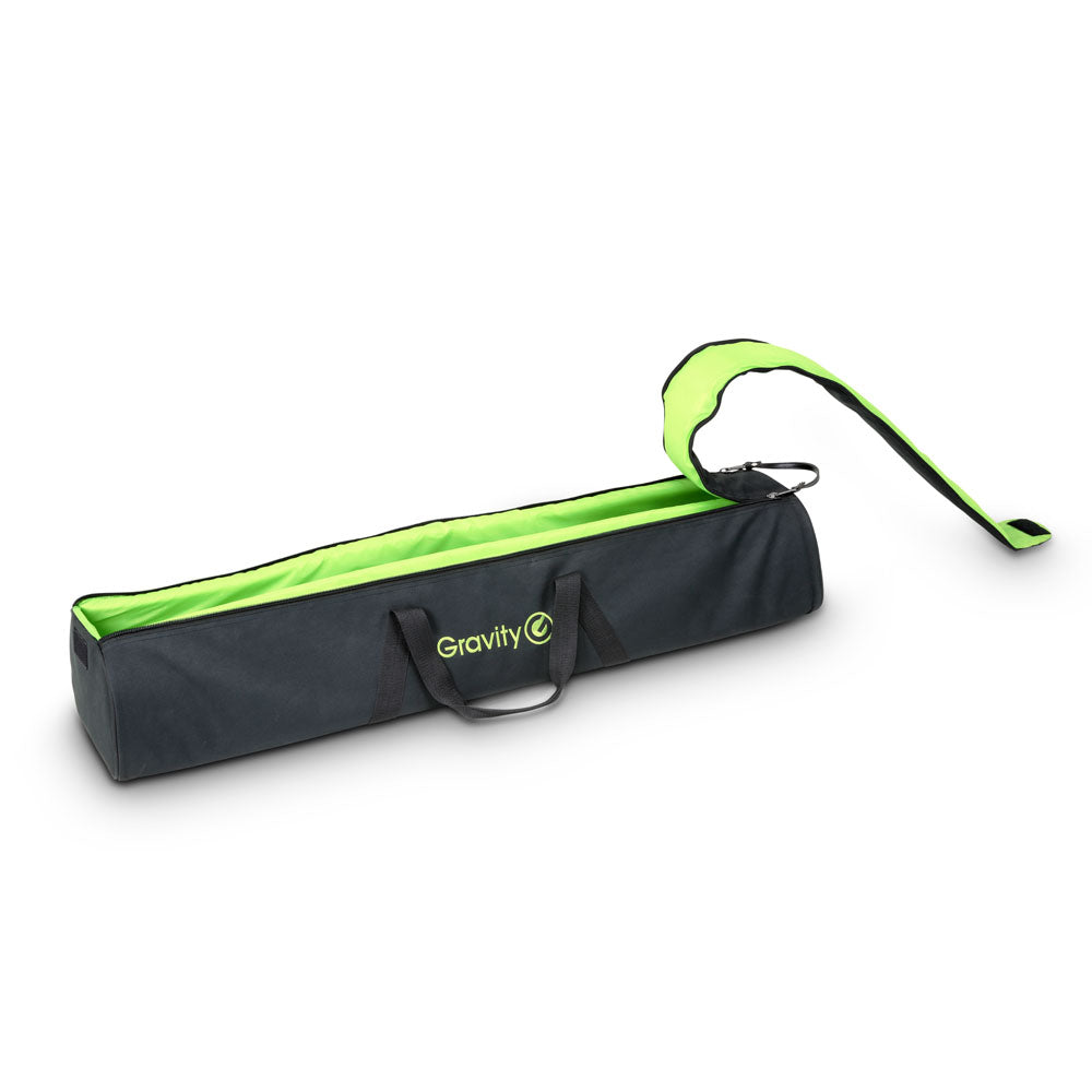 Gravity SS 5212 B SET 1 – Lautsprecherstativ-Set mit 2 Lautsprecherstativen aus Stahl, mit Tragetasche