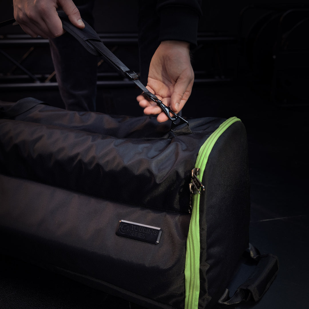 Gravity TBG MS 6 B – Touring-Transporttasche für bis zu sechs Mikrofonständer, mit Rädern