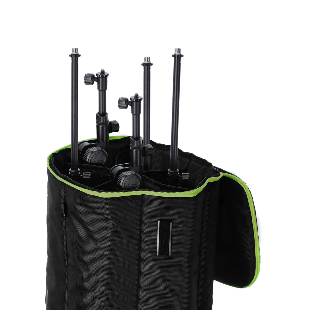 Gravity TBG MS 6 B – Touring-Transporttasche für bis zu sechs Mikrofonständer, mit Rädern
