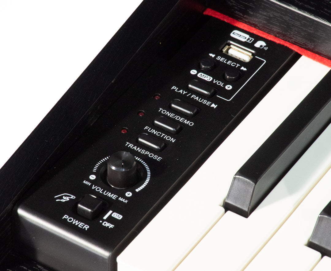 Grooveland DDP-140 E-Piano (Schwarz) Bundle