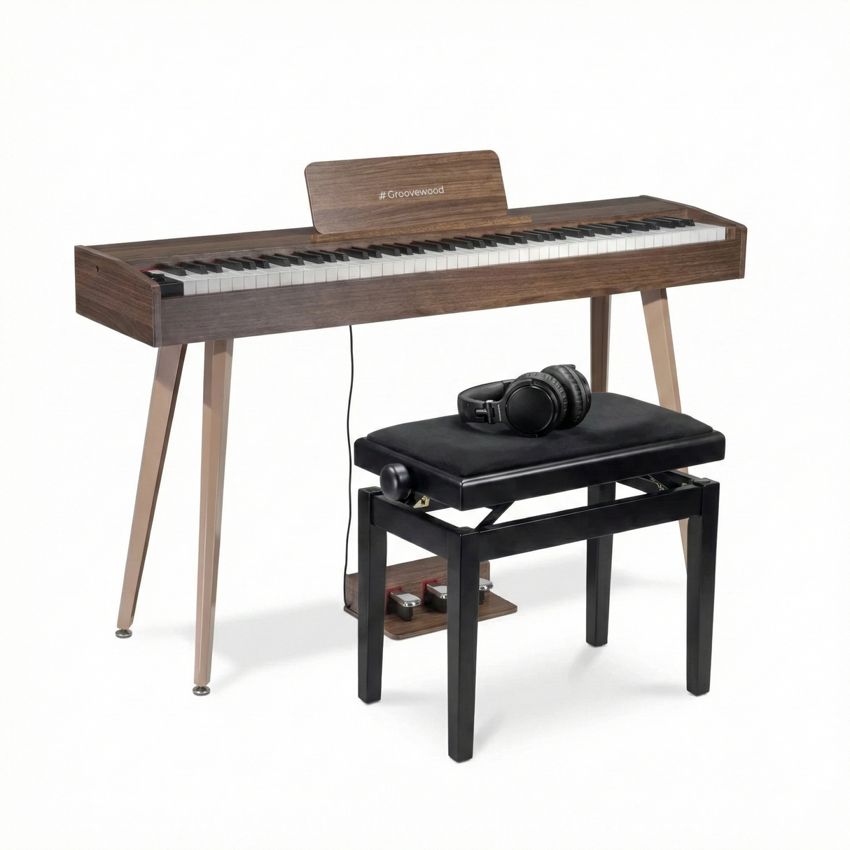 Grooveland DDP-140 E-Piano (Natur) Bundle
