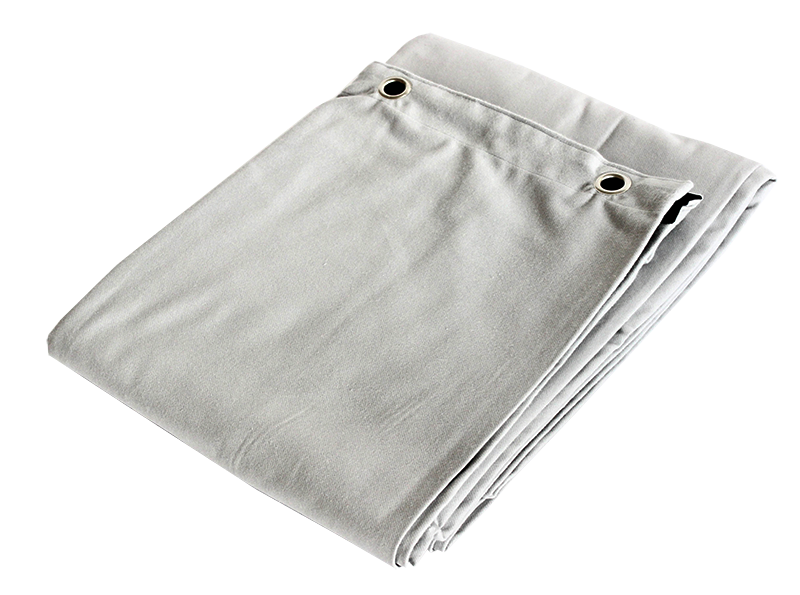 Molton backdrop with grommets - lightgrey