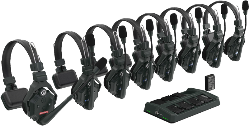 Hollyland Solidcom C1 Full Duplex Drahtloses Gegensprechanlage System mit 8 headsets