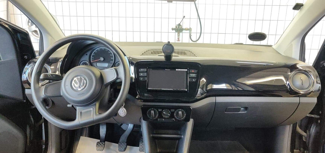 2-DIN Rahmen für Mii, Citigo und Up (Glänzend Schwarz)