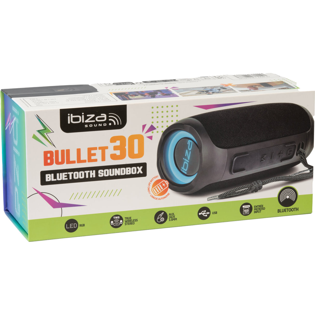 Ibiza BULLET30 Bluetooth-Lautsprecher