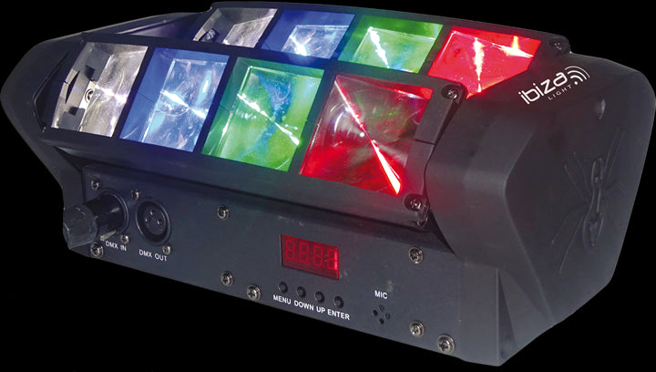 Ibiza Mini Spider Lichteffekt (RGBW)