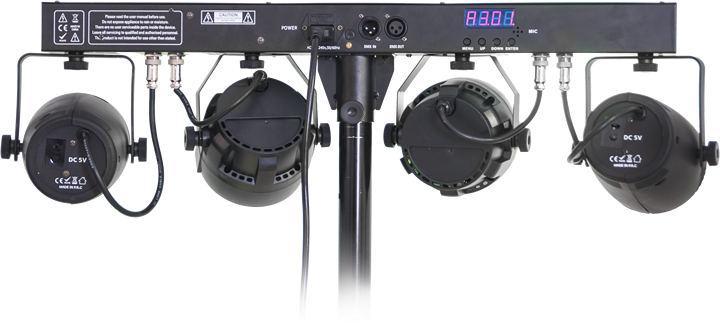 Ibiza Lichtleiste LED + Laser Set